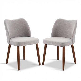 ANIXOL Linen Upholstered Dining Chair Set of 2