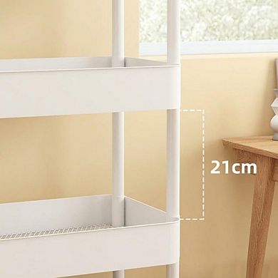 ANIXOL 5-Tier Slim Rolling Storage Cart