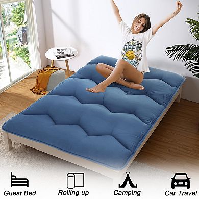 ANIXOL 3-Inch Foldable Floor Mattress, Portable Futon
