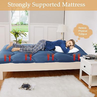 ANIXOL 3-Inch Foldable Floor Mattress, Portable Futon