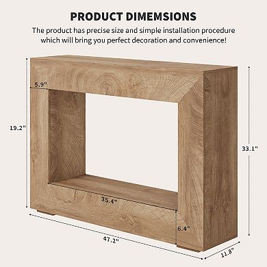ANIXOL Farmhouse 47" Wood Console Table