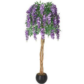 Artificial Purple Bean Flower Tree