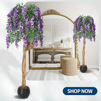Artificial Purple Bean Flower Tree