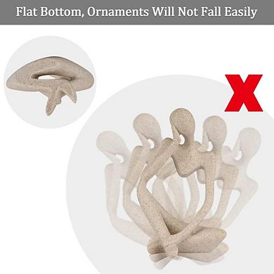 Thinker Style Sandstone Resin Decorative Sculpture