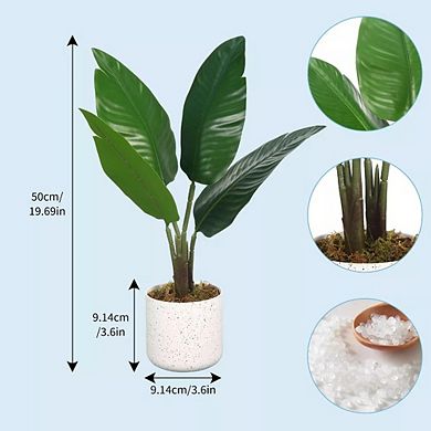 Artificial Mini Traveler’s Palm Plant in Pot