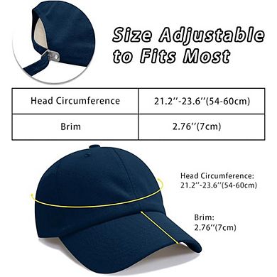 Original Classic Low Profile Cotton Baseball Cap Adjustable Dad Hat Unconstructed
