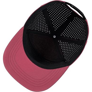 Men's Flat Brim Snapback Baseball Cap Adjustable Performance Hat with Laser Perforation