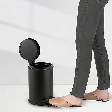 Step Trash Can Soft-Close Lid Stainless Steel 4.5L/1.2 Gallon