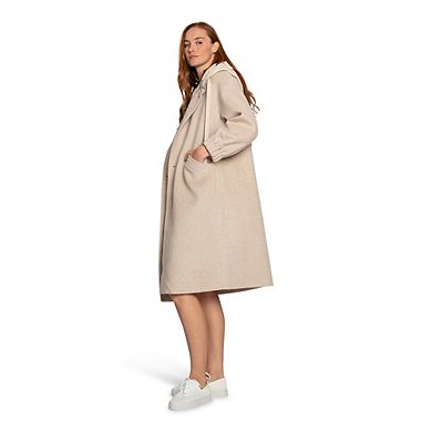 Fantasy Land Wool Blend Hooded Coat