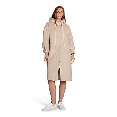 Fantasy Land Wool Blend Hooded Coat