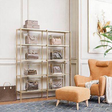 3pack Handbag Storage Organizer Acrylic Display Case with Magnetic Door