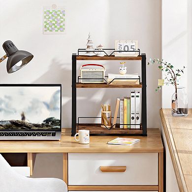 3-Tier Spice Rack Countertop Organizer for Kitchen Office Bathroom