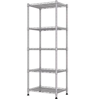 Adjustable 5 tier Metal Shelving Unit for Pantry Closet