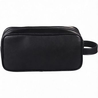 PU Leather Travel Toiletry Bag Large Compartment Gift Washable, 11×4.15×5.7 inches