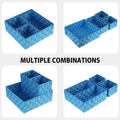 Woven Baskets With Durable Metal Frame