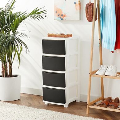 Plastic Storage Organizer With Drawers