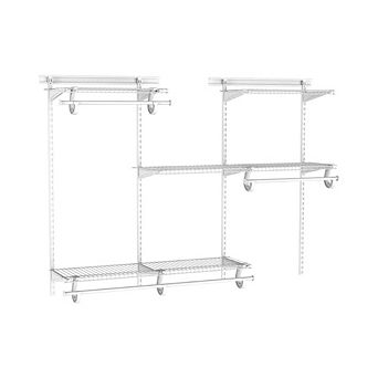 Adjustable Shelf Track Wire Closet Organizer