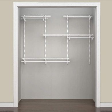 Adjustable Shelf Track Wire Closet Organizer