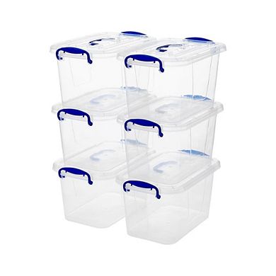 Stackable Clear Plastic Storage With Lid