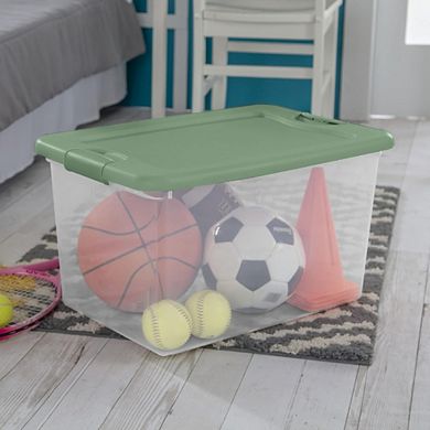 Latching Hinged See-Through Plastic Storage