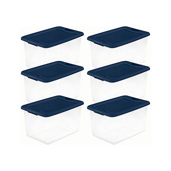 Latching Hinged See-Through Plastic Storage