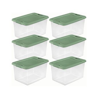 Latching Hinged See-Through Plastic Storage