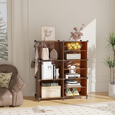 Portable Stackable Cubby Closet Organizer