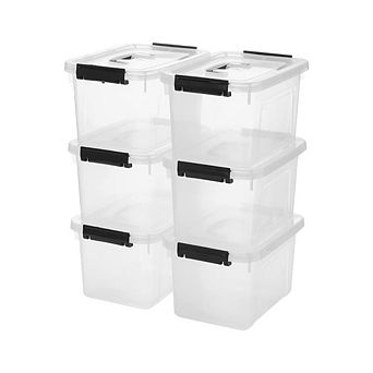 Plastic Storage With Latches And Lid