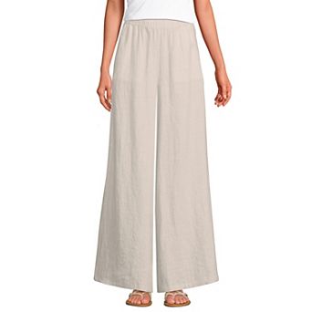 Women's Lands' End Tall High-Rise Palazzo Pants