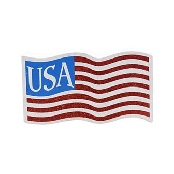 Deal Bar USA Flag Glitter Tabletop Sitter Table Decor
