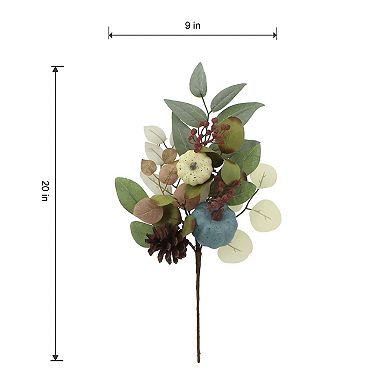 Celebrate Together™ Fall Artificial Pumpkin & Greenery Stem Arrangement