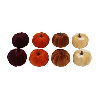 Celebrate Together™ Fall Velvet Pumpkin Bowl Filler Set of 8