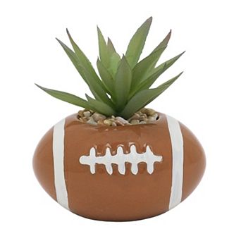Celebrate Together™ Fall Mini Ceramic Football Artificial Succulent Table Decor