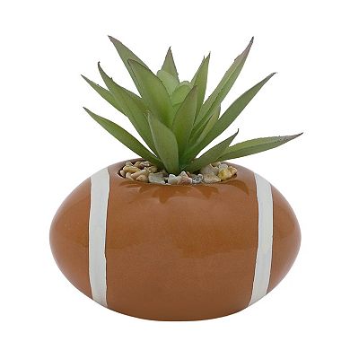 Celebrate Together™ Fall Mini Ceramic Football Artificial Succulent Table Decor