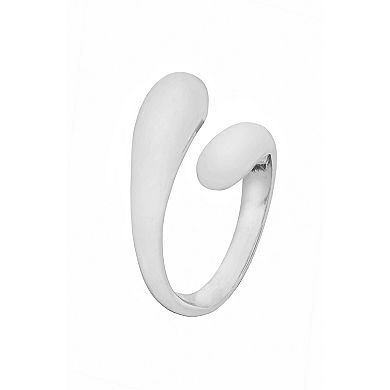 LC Lauren Conrad Silver Tone Delicate Metal Wrap Ring