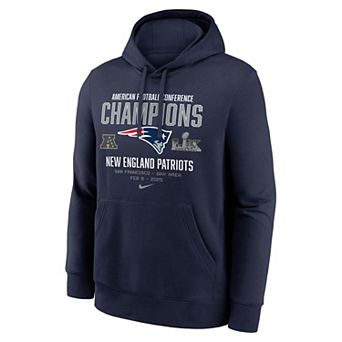Men's NFL 2025 AFC Champions New England Patriots Team Nation Hoodie