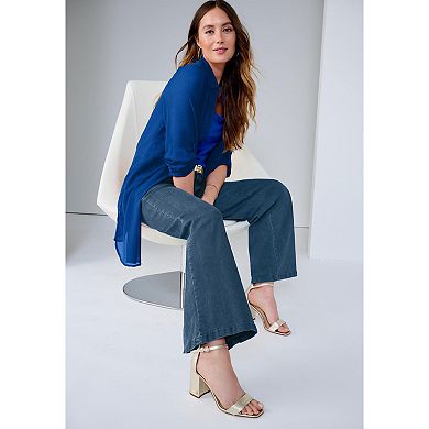 Jessica London Women's Plus Size True Fit Wide Leg Jean