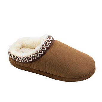 Women's Bearpaw Microsuede Embroidered Clog Slippers