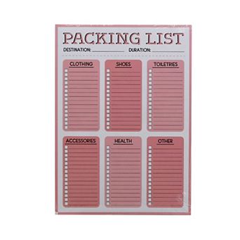 Deal Bar Packing List Notepad