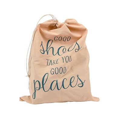 Deal Bar Blue Print Travel Shoe Pouch