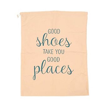 Deal Bar Blue Print Travel Shoe Pouch