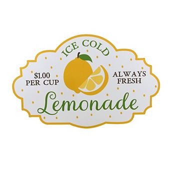 Deal Bar Lemonade Sign Ice Cold Refreshment Display