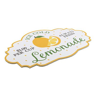 Deal Bar Lemonade Sign Ice Cold Refreshment Display