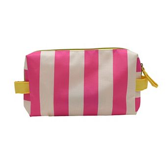 Deal Bar Striped Cosmetic Bag