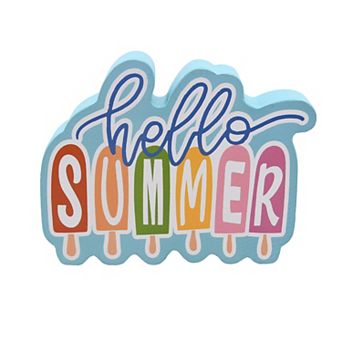 Deal Bar Hello Summer Tabletop Sitter Table Decor