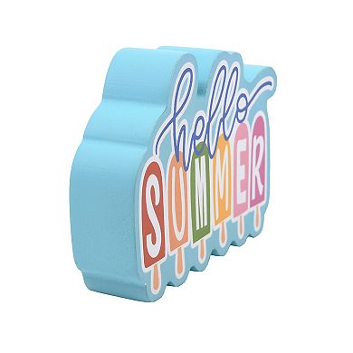 Deal Bar Hello Summer Tabletop Sitter Table Decor