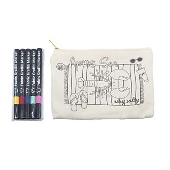 Deal Bar Create Your Own Canvas Bag & Marker Set
