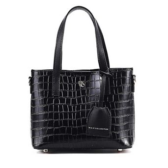 MKF Collection Isolde Faux Leather Croc-Embossed Tote Bag