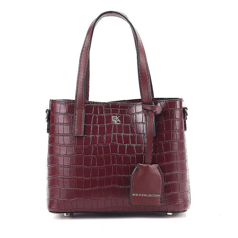 MKF Collection Isolde Faux Leather Croc-Embossed Tote Bag, Red