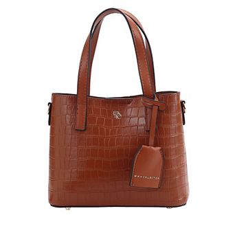 MKF Collection Isolde Faux Leather Croc-Embossed Tote Bag